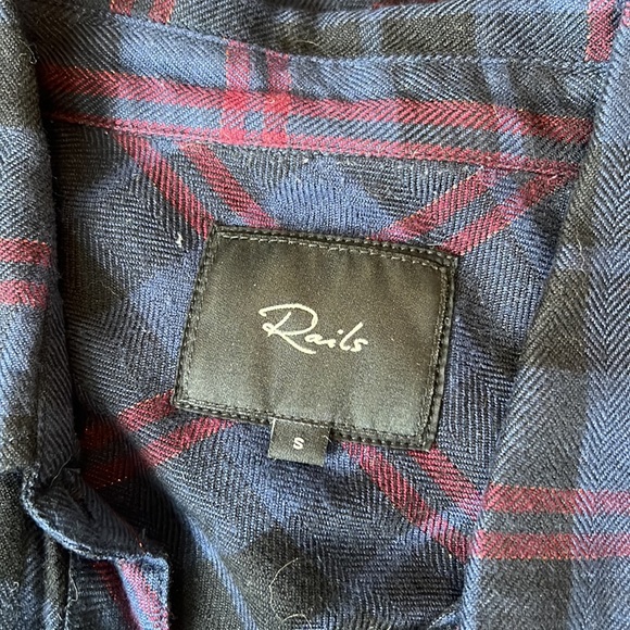 Rails Button Down Flannel Shirt Small - Picture 3 of 3